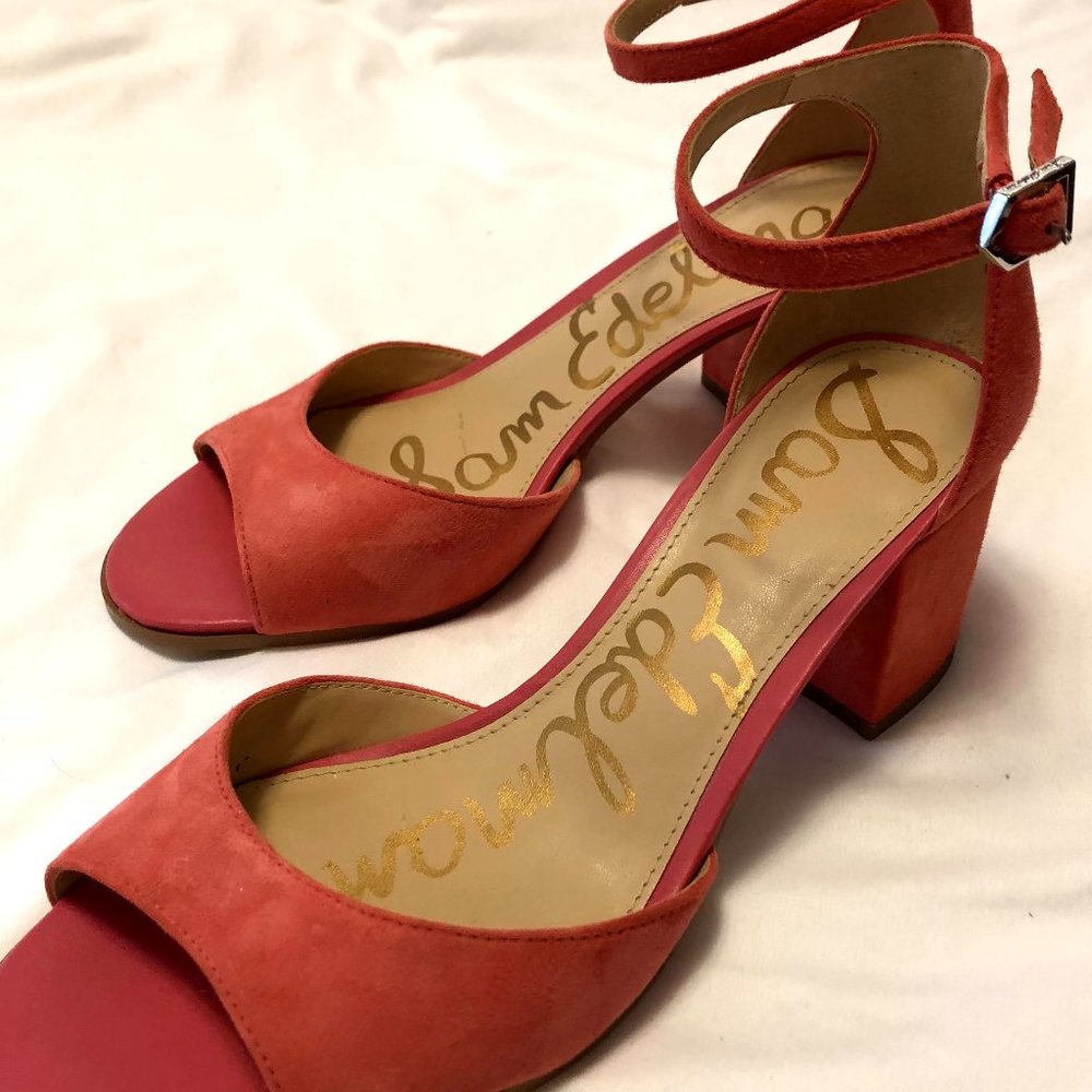 Sam Edelman Women's Susie Heeled Sandal Coral